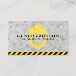 Tarjeta De Visita Construcción   Trabajador de cuello azul
