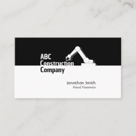 Tarjeta De Visita Construction Building Crane Business Card