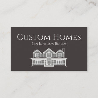 Tarjeta De Visita Construction Business Card