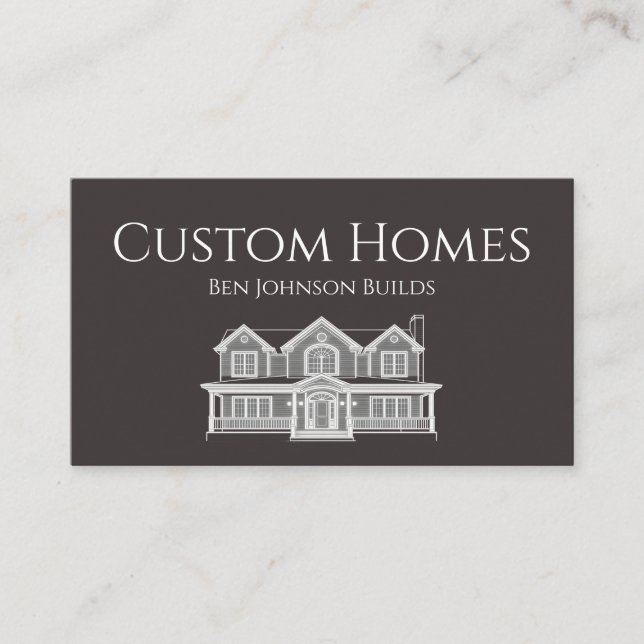 Tarjeta De Visita Construction Business Card (Anverso)