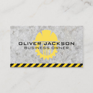 Tarjeta De Visita Constructor de Casco Duro Construcción