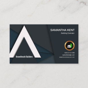 Tarjeta De Visita Constructor elegante artístico de la construcció