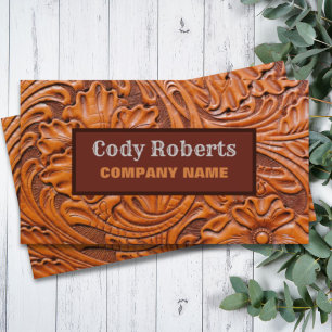 Tarjeta De Visita Constructor Handyman Cowboy Country Western