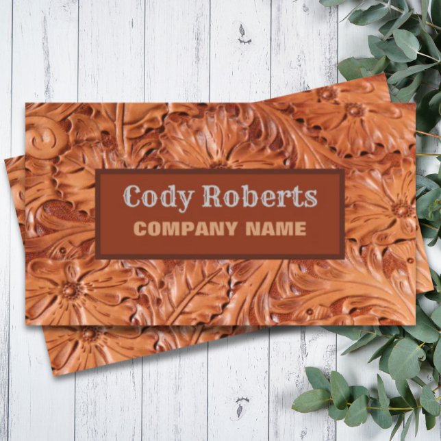Tarjeta De Visita Constructor Handyman Cowboy Country Western (Construction Handyman Cowboy Country Western Business Card)