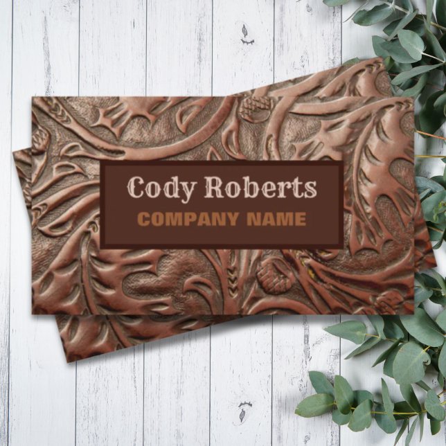 Tarjeta De Visita Constructor Handyman Cowboy Country Western (Construction Handyman Cowboy Country Western Business Card)