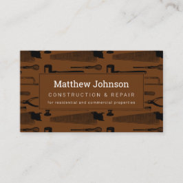Tarjeta De Visita Constructor Handyman Professional Brown