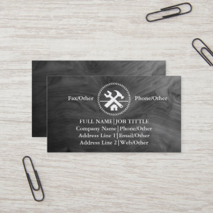 Tarjeta De Visita Constructor Profesional Herramientas de Carpinterí