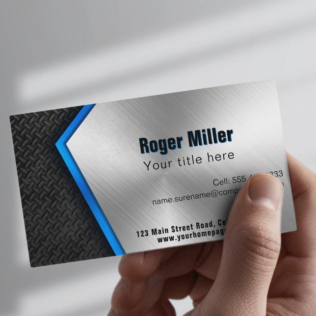 Tarjeta De Visita Constructor profesional Metalizado (Subido por el creador)
