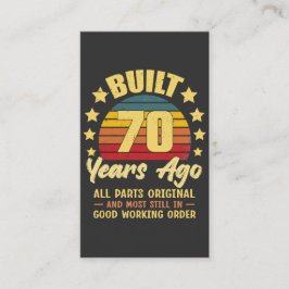 Tarjeta De Visita Construido hace 70 años todas las piezas originale