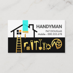 Tarjeta De Visita Construir el control de reparaciones del hogar del