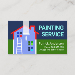 Tarjeta De Visita Construyendo un pintador de pintura residencial
