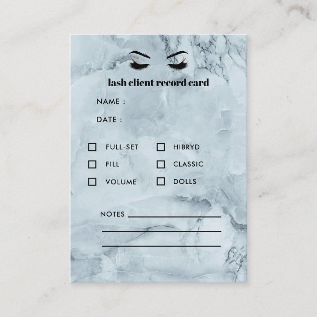 Tarjeta De Visita Consulta de cliente de extensión de guijarros azul (Anverso)