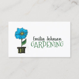 Tarjeta De Visita Consulta De Plantas Interiores Y Jardines