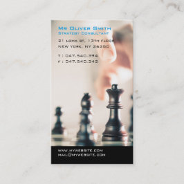 Tarjeta De Visita Consultando en Estrategia financia o negocios