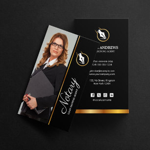 Tarjeta De Visita Consultor Agente de Firma de Préstamos Notario Pro
