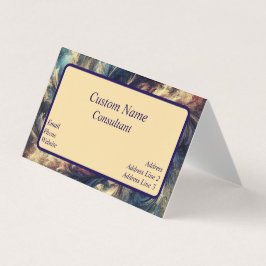 Tarjeta De Visita Consultor Arte Resumen Moderno