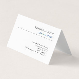 Tarjeta De Visita Consultor Blanco Negro Abogado Profesión Jurídica