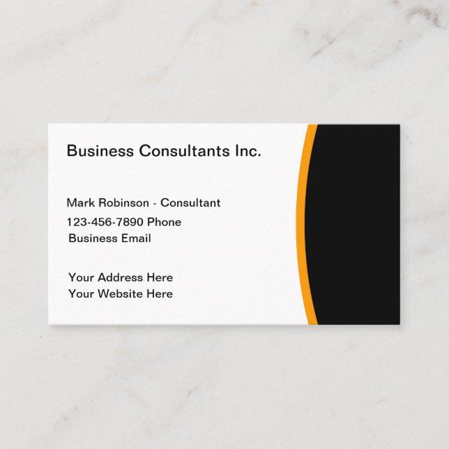 Tarjeta De Visita Consultor comercial (Anverso)