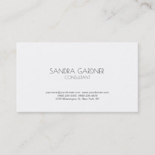 Tarjeta De Visita Consultor creativo Minimalista moderno