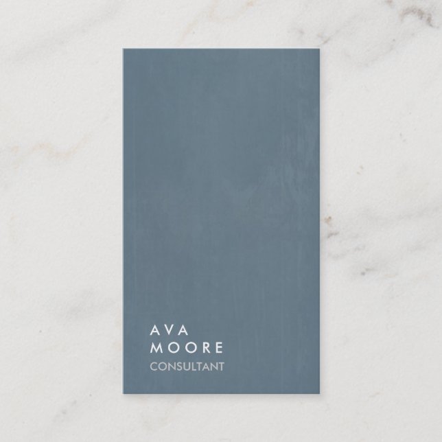 Tarjeta De Visita Consultor creativo sencillo y sencillo de moda gri (Anverso)