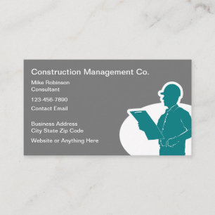 Tarjeta De Visita Consultor de Administración de Construcciones