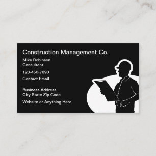 Tarjeta De Visita Consultor de Administración de Construcciones