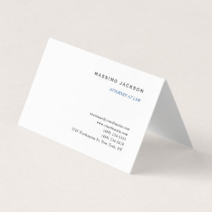 Tarjeta De Visita Consultor de blanco y negro Abogado profesión