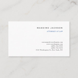 Tarjeta De Visita Consultor de blanco y negro Abogado profesión