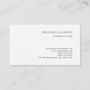 Tarjeta De Visita Consultor de blanco y negro Abogado profesión jurí