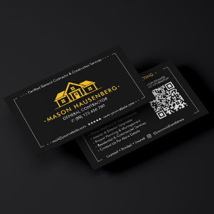 Tarjeta De Visita Consultor de Construcción Contratista General Amar