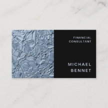 Consultor de Finanzas Azul Elegante