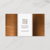 Consultor de Hoja Metálica de Cobre Marrón Monogra