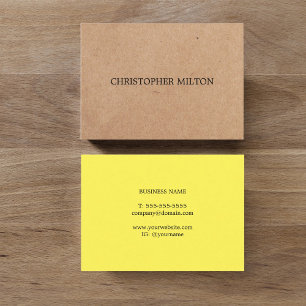 Tarjeta De Visita Consultor de KraftPaper impreso verde elegante mod