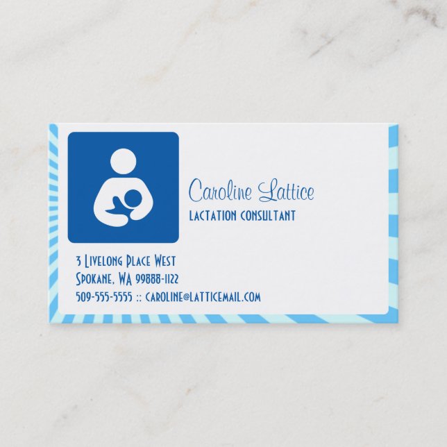 Tarjeta De Visita Consultor de lactancia (Anverso)