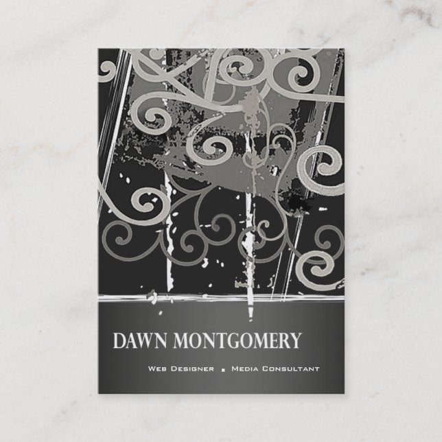 Tarjeta De Visita Consultor de medios del diseñador del Web del (Anverso)