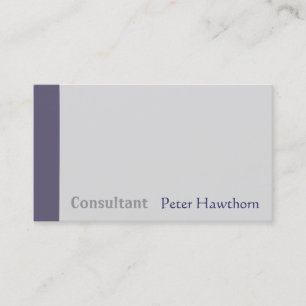 Tarjeta De Visita Consultor de Minimalistic Unique Deluxe Company