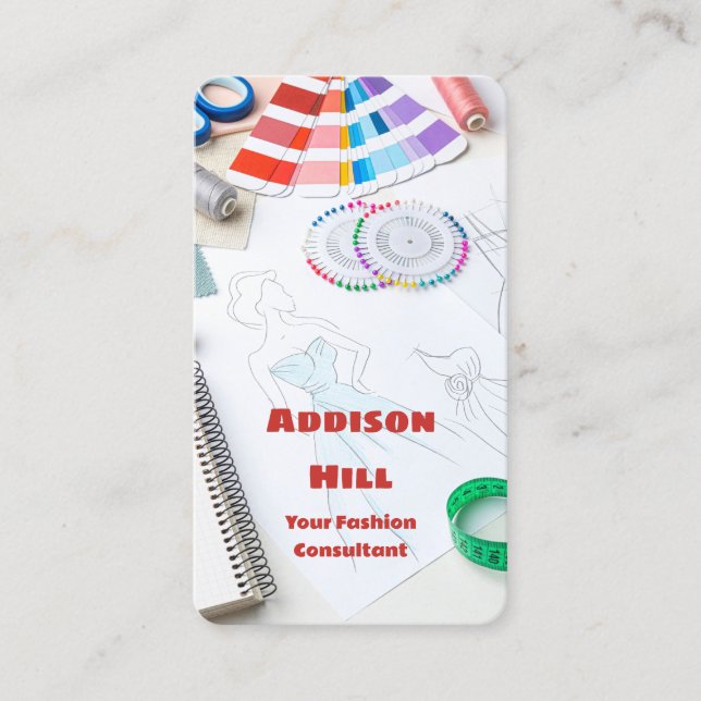 Tarjeta De Visita Consultor de moda (Anverso)