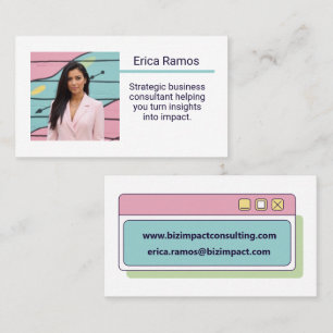 Tarjeta De Visita Consultor de moda con imagen personalizada Asesor