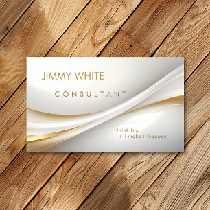 Tarjeta De Visita Consultor de oro y plata