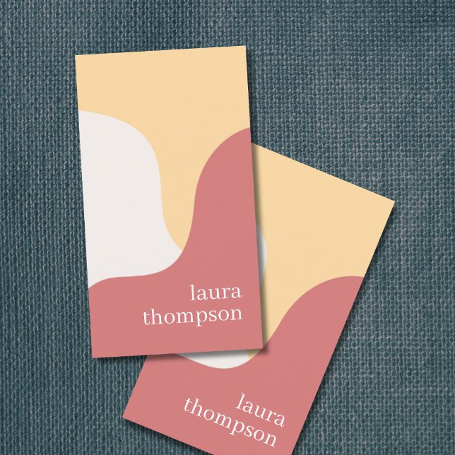 Tarjeta De Visita Consultor de Patrón Pastel Elegante Mínimo (Subido por el creador)