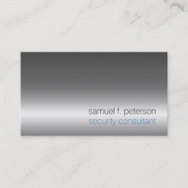 Tarjeta De Visita Consultor de seguridad Servicios especiales Chrome