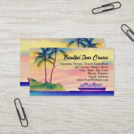 Tarjeta De Visita Consultor del agente de viajes de vacaciones de cr