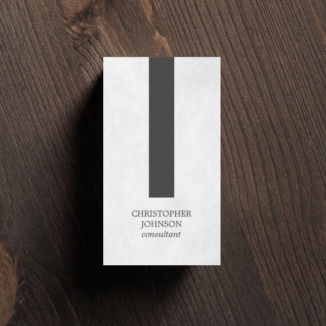 Tarjeta De Visita Consultor elegante de textura moderna de banda gri (Subido por el creador)