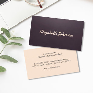 Tarjeta De Visita Consultor elegante elegante profesional de