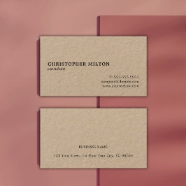 Tarjeta De Visita Consultor elegante Minimalista profesional