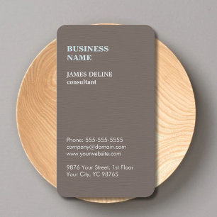 Tarjeta De Visita Consultor elegante moderno de Brown de la textura