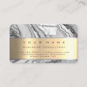 Tarjeta De Visita Consultor empresarial profesional de mármol platea