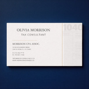 Tarjeta De Visita Consultor Fiscal Profesional