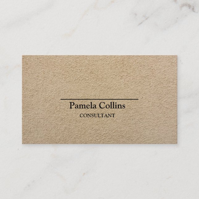 Tarjeta De Visita Consultor impreso elegante simple del papel de (Anverso)