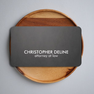 Tarjeta De Visita Consultor intrépido elegante simple del blanco